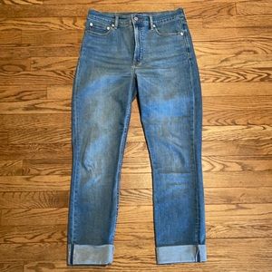 High waisted cigarette jean